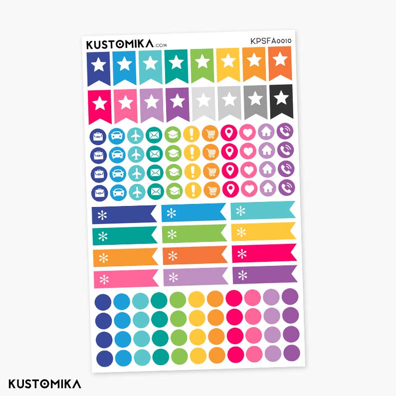 Pegatinas Decorativas Cuaderno de recetas - Pack - KUSTOMIKA